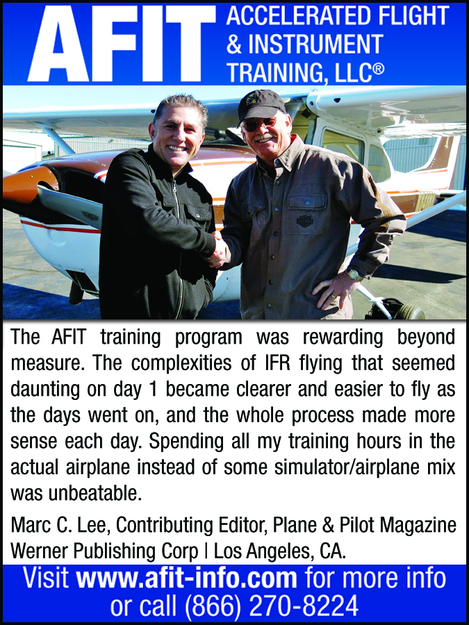 AFIT Accelerated Flight & Instrument Training Announces New Training
